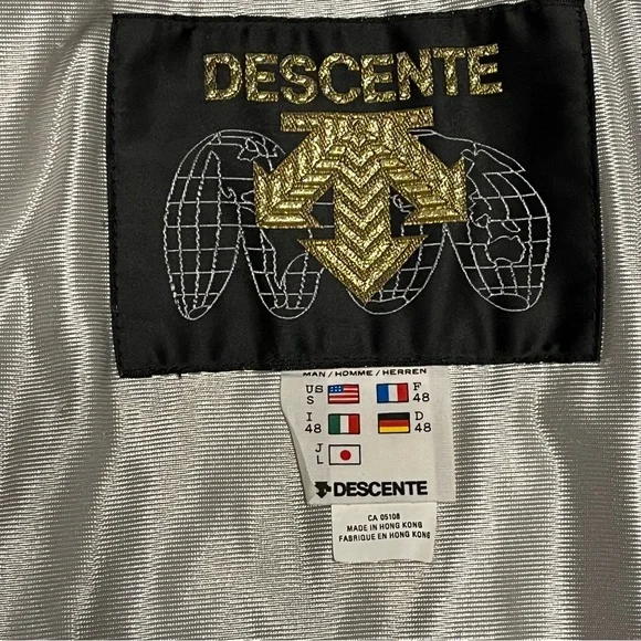 Descente Ski Snowboard Jacket Men’s Small Yellow Dermizax Waterproof Full Zip - Picture 8 of 14